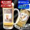 写真入り 名入れ ビールジョッキ プレゼント 名前入り ペット うちの子 写真 オリジナル グッズ 犬 猫 ペットオリジナルグッズ プリント 印刷 印字 グラス コップ ビアグラス おしゃれ ビールグラス ギフト 日本製 ビアジョッキ 435 ml 【人気商品】 PSYN-14