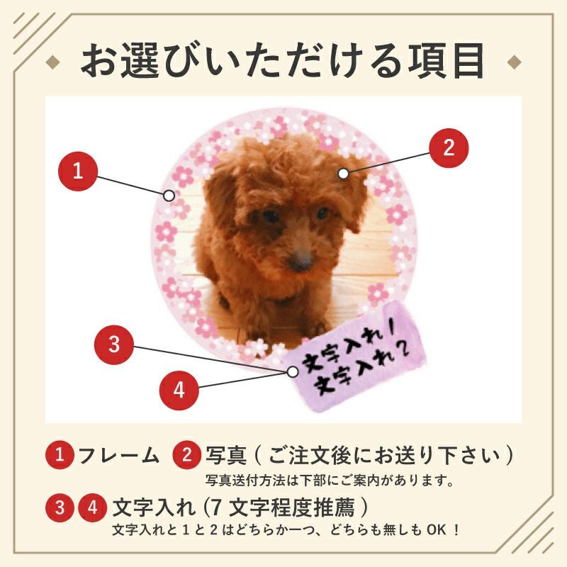 当店の名入れ 名前入り 商品にてお選びいただける項目の紹介です。お誕生日、還暦祝いなど、用途に合わせてデザインをお選びいただけます。